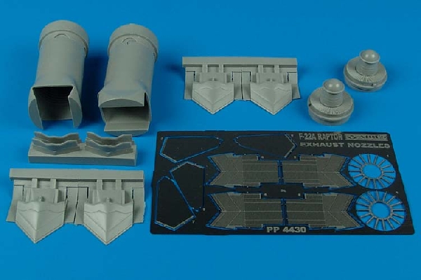 Aires 1/48 F-22A Raptor Wheel Bays for Academy kit # 4445 