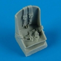 Accessory for plastic models - P-47D Razorback seat with seatbelts