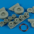 Accessory for plastic models - F-14A Tomcat weighted wheels