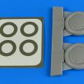 Accessory for plastic models - Gloster Gladiator wheels & paint masks