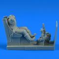 Accessory for plastic models - US NAVY WWII Pilot with seat for F4U Corsair