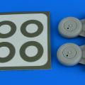 Accessory for plastic models - Spitfire Mk.I wheels (with covers) & paint masks