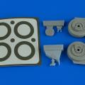 Accessory for plastic models - A-1J Skyraider wheels & paint masks