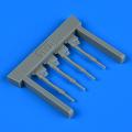 Accessory for plastic models - Bf 109G-6 piston rods with undercarriage legs locks