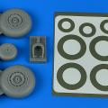 Accessory for plastic models - Do 217N wheels & paint masks - early B