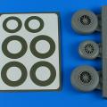 Accessory for plastic models - B-26K Invader wheels & paint masks - early