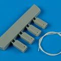Accessory for plastic models - Universal Navy Wheel Chock with Nylon Rope - late production