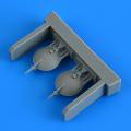 Accessory for plastic models - Su-25 Frogfoot open parachute covers