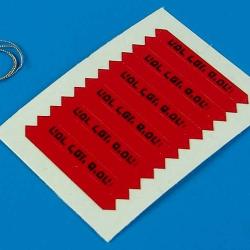 Remove before flight flags - IDF - black lettering